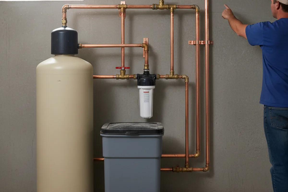 Whole-house water treatment system installed in Belvidere